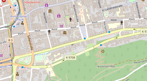 Heilpraktiker auf Satellitenbild