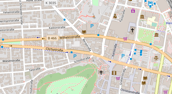 Heilpraktiker auf Satellitenbild