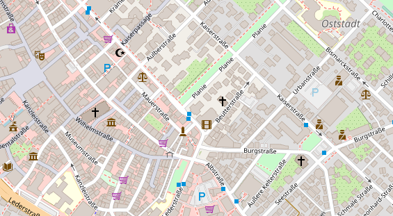 Heilpraktiker auf Satellitenbild