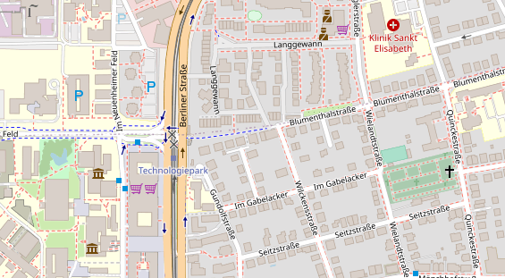 Heilpraktiker auf Satellitenbild