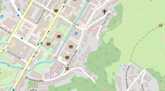 Heilpraktiker auf Satellitenbild