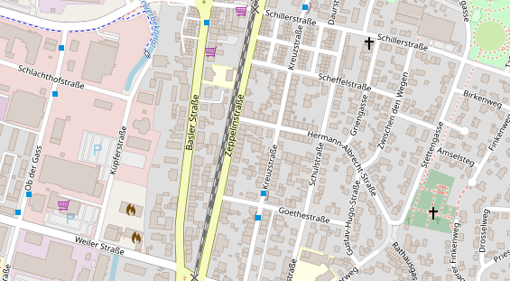 Heilpraktiker auf Satellitenbild