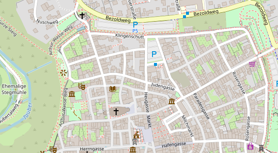 Heilpraktiker auf Satellitenbild