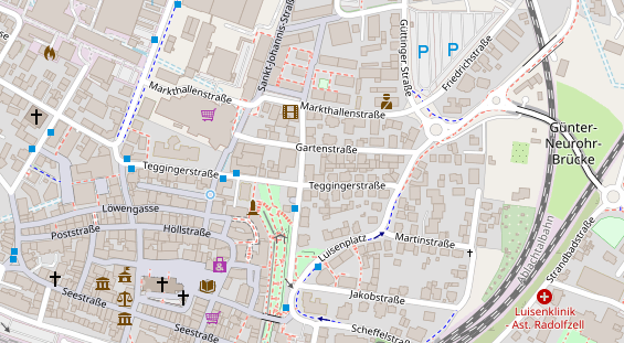 Heilpraktiker auf Satellitenbild