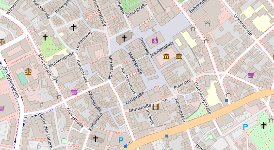 Heilpraktiker auf Satellitenbild