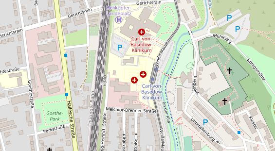 Heilpraktiker auf Satellitenbild