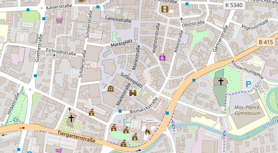 Heilpraktiker auf Satellitenbild