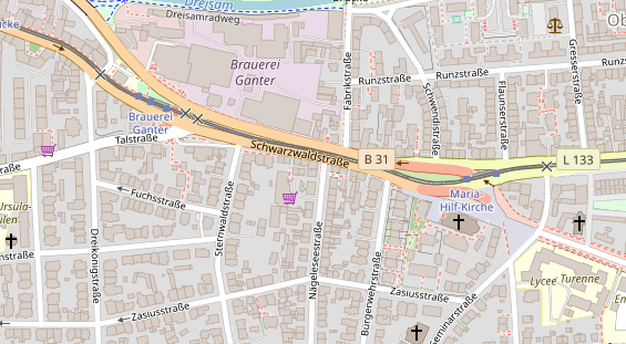 Heilpraktiker auf Satellitenbild