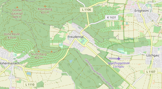 Heilpraktiker auf Karte