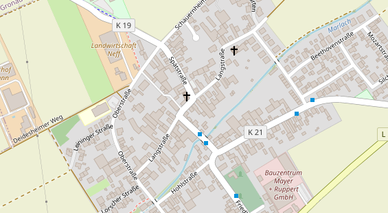 Heilpraktiker auf Satellitenbild