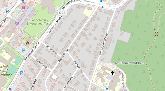 Heilpraktiker auf Satellitenbild