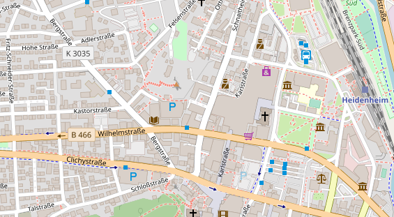 Heilpraktiker auf Satellitenbild