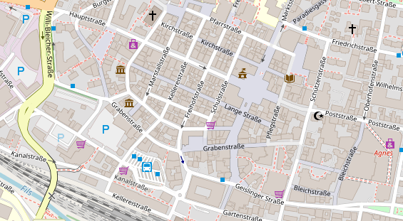 Heilpraktiker auf Satellitenbild