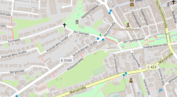 Heilpraktiker auf Satellitenbild