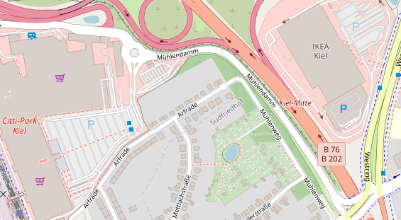 Heilpraktiker auf Satellitenbild