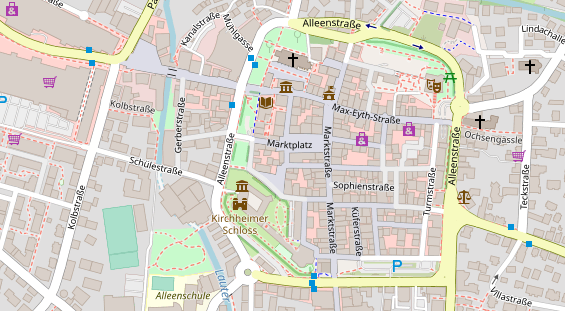 Heilpraktiker auf Satellitenbild