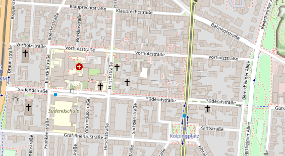 Heilpraktiker auf Satellitenbild