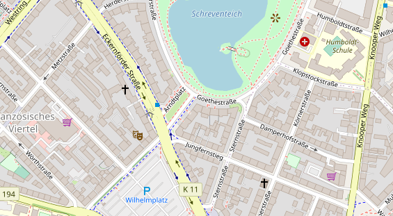 Heilpraktiker auf Satellitenbild