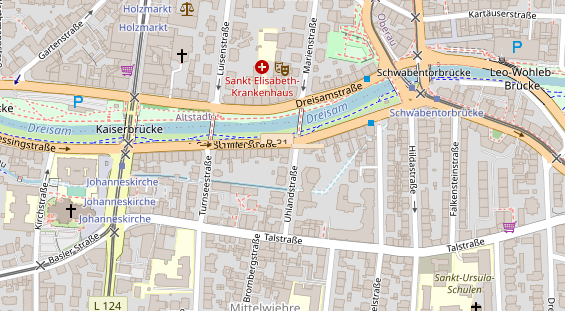 Heilpraktiker auf Satellitenbild