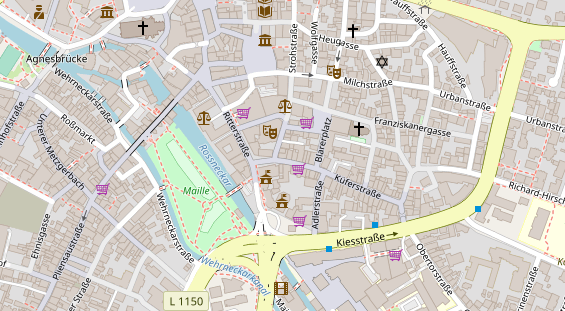 Heilpraktiker auf Satellitenbild