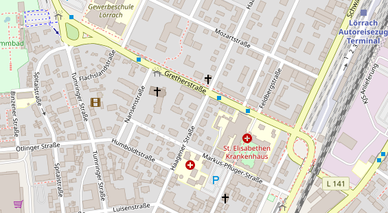 Heilpraktiker auf Satellitenbild