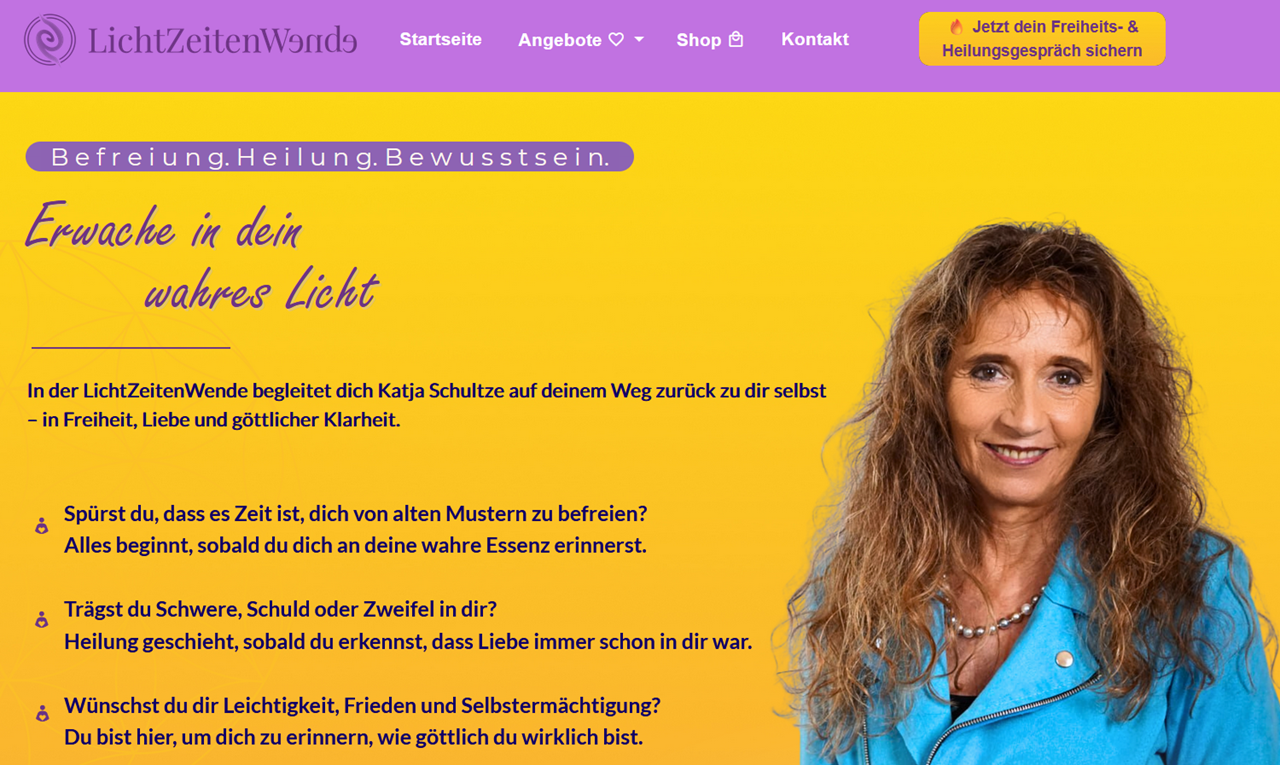 Lichtzeitenwende - Naturheilpraxis Katja Schultze Leistungsbeschreibung Mediales Transformations-Coaching
