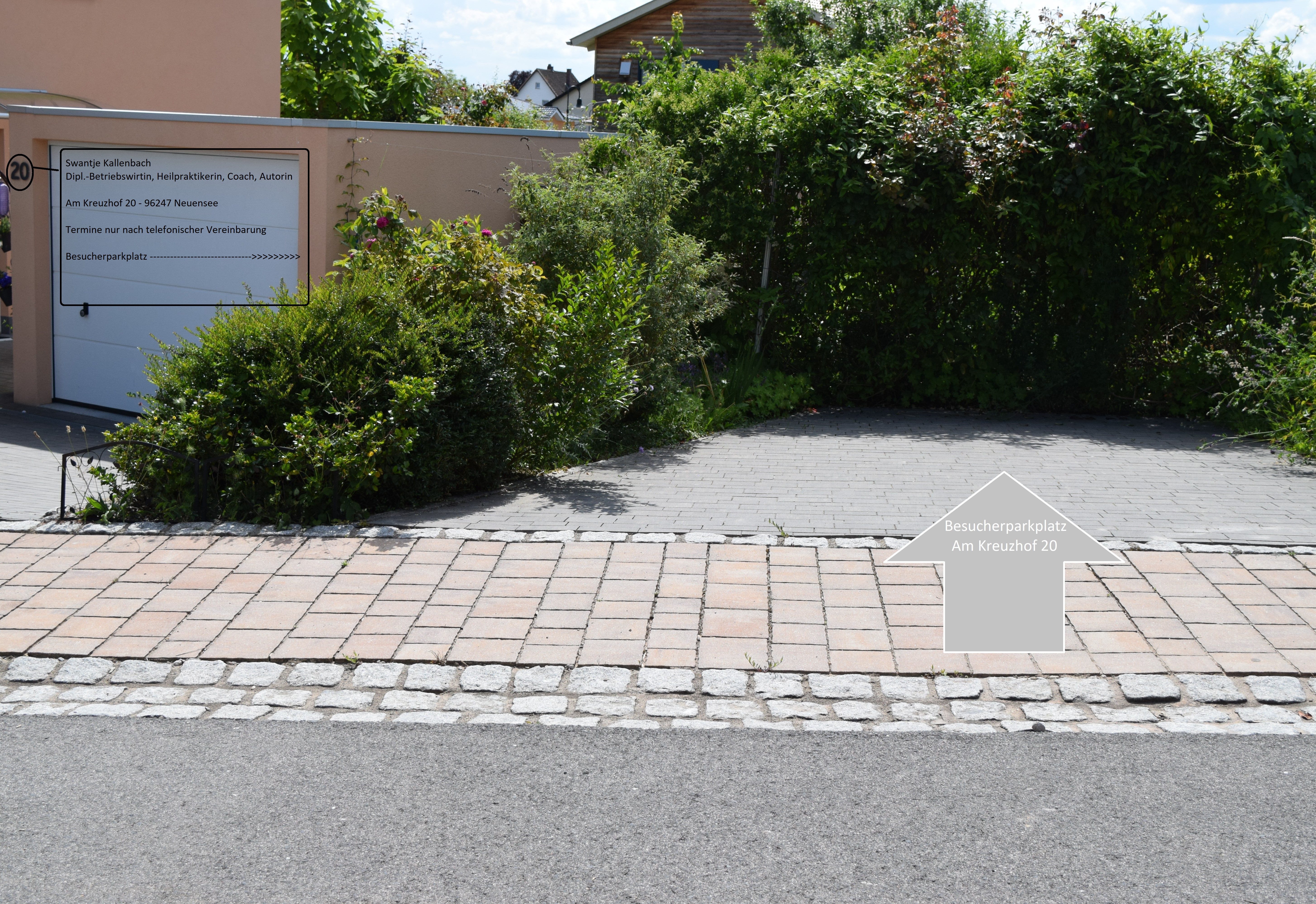 Heilpraktiker finden - Burnout & Erschöpfung: Depressive Verstimmungen - Info Besucherparkplatz - Naturheilpraxis Swantje Kallenbach